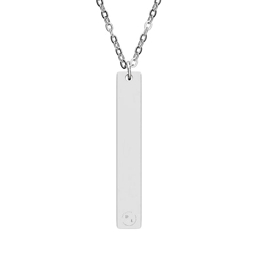 Vertical Bar Necklace (Engraving)